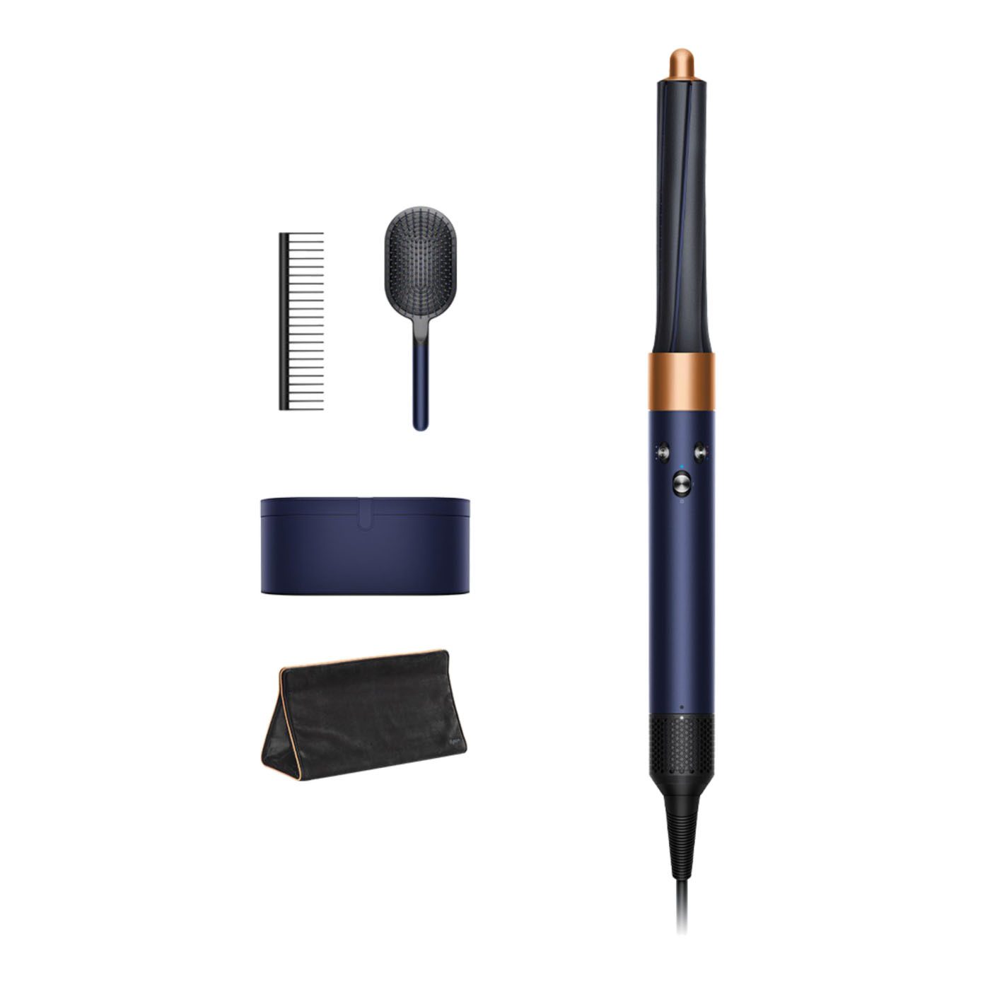 7705413_1_.jpg Стайлер Dyson Airwrap Complete (берлинская лазурь/медь) с дор чех, кейсом, 8 насадками и расческами для разных типов длинных волос — изображение 1